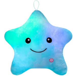 Sensory Toys for Kids with Autism, Twinkle Star Plush Toddler Pillow Light Up Toys,Autism Sensory Products,Kids Sleep Aid,Toddler Travel Toy,Birthday Xmas Gifts for Boys Girls Age 3-12 Blue